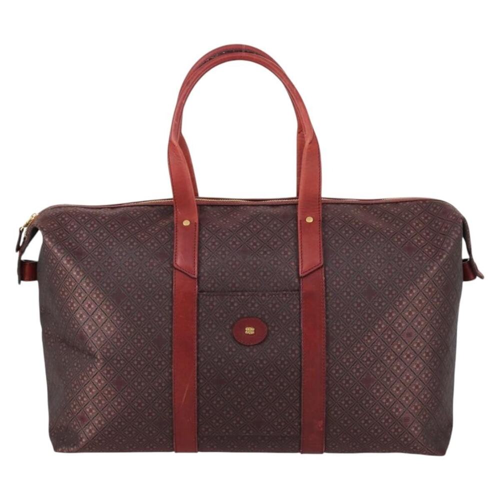 Balenciaga Canvas Boston Bag Red